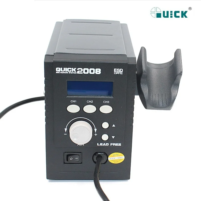 Паяльная станция QUICK 2008 ESD с цифровым дисплеем 220 В л/мин|Паяльные станции| |