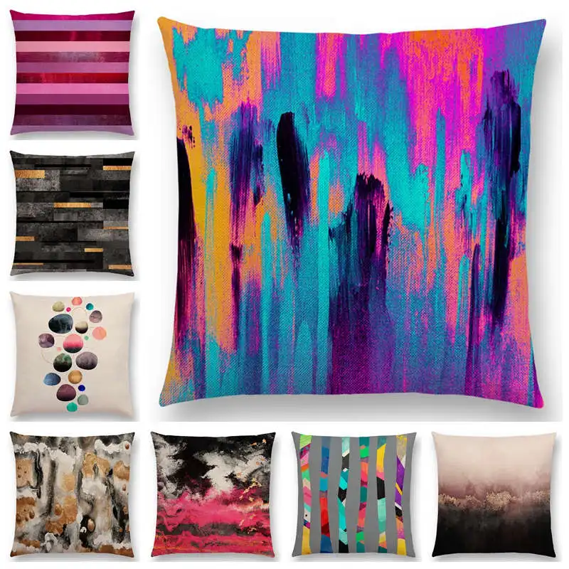 Горячая Распродажа разноцветные гальки абстрактные рябь Fusion полосатые