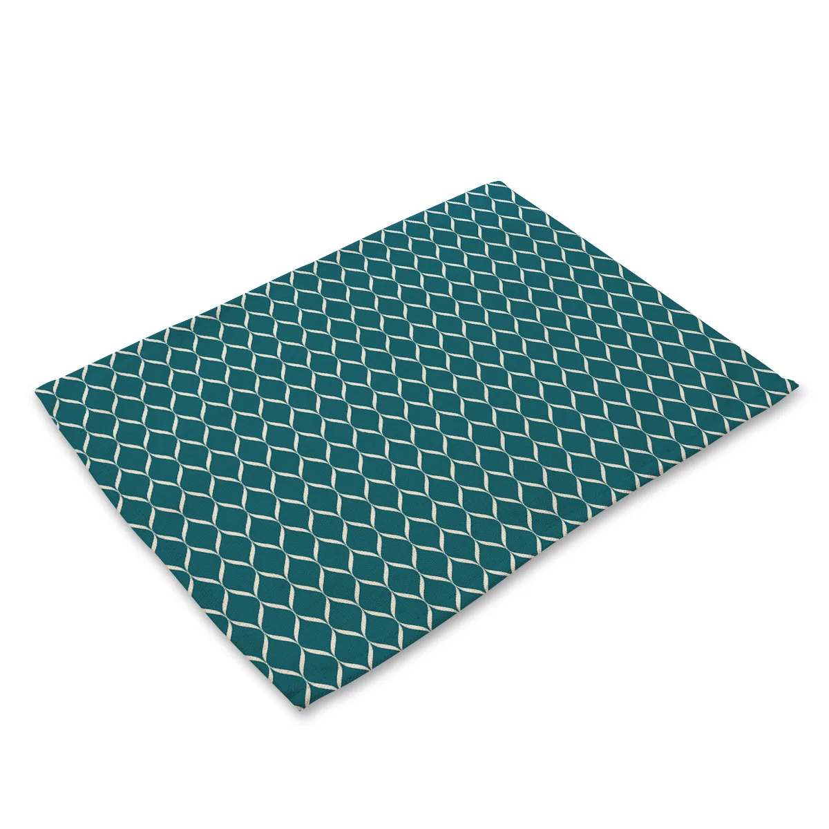 Abstract Geometric Pattern Table Mat Cotton Linen Place Mats for Dining Table Nordic Home Tea Party Decorations Kitchen Cup Mat - Цвет: MG0003-12