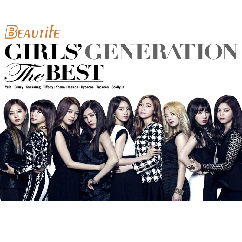 

New Arrival Girls' Generation Poster Cloth Silk Poster Home Decoration Wall Art Fabric Poster Print 40X60cm.50X75cm,60X90cm
