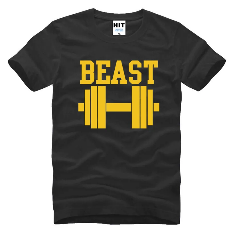 

Beast Fitness Novelty Printed Mens Men T Shirt Tshirt 2016 New Short Sleeve O Neck Cotton T-shirt Tee Camisetas Hombre