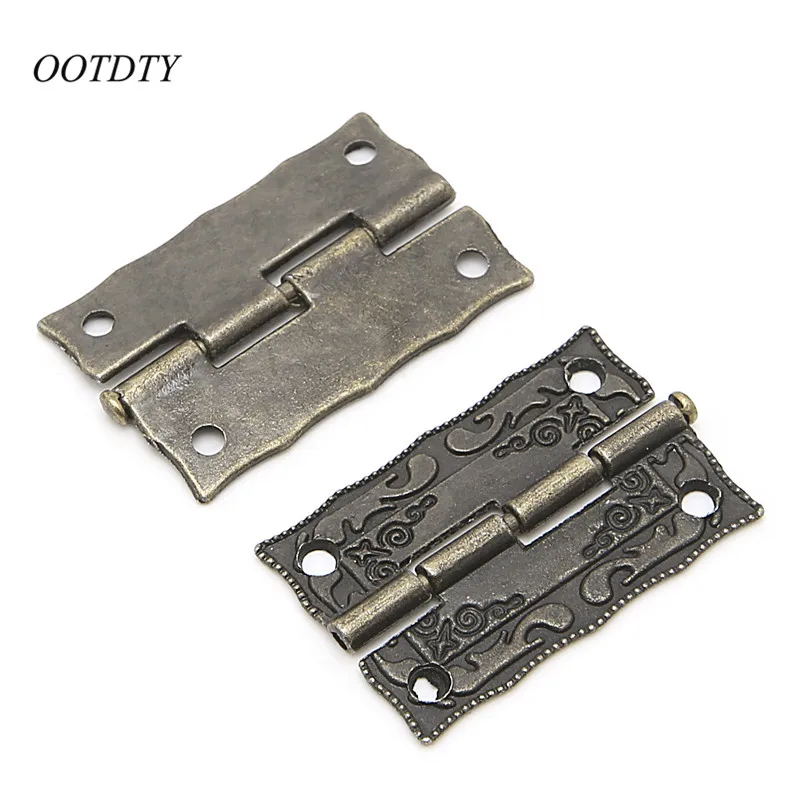 OOTDTY 35x28mm старинный Бронзовый шкаф шарниры аксессуары для мебели дверные петли