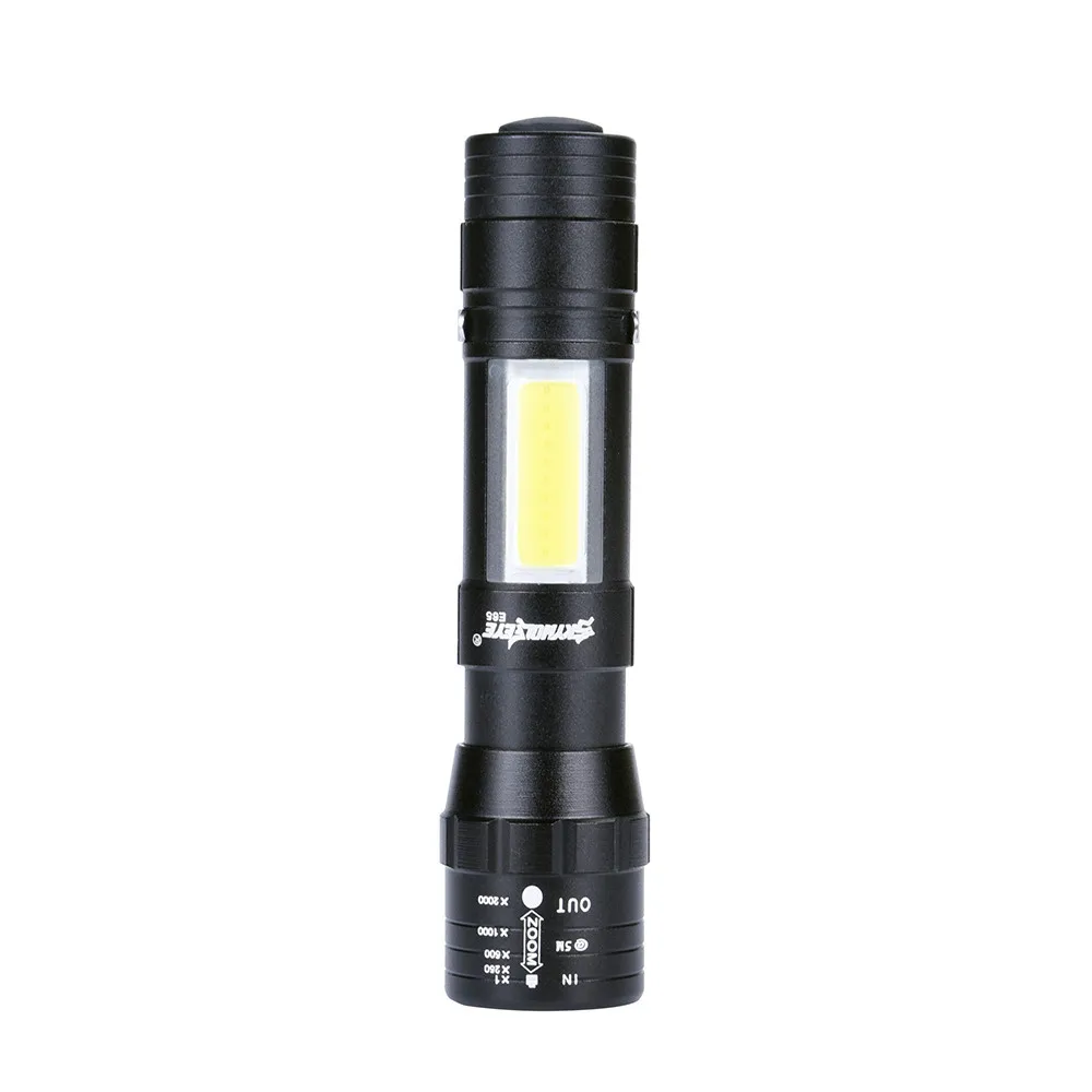 3800LM XML-Q5 + COB светодиодный фонарик портативный мини зум torchflashlight использование AA