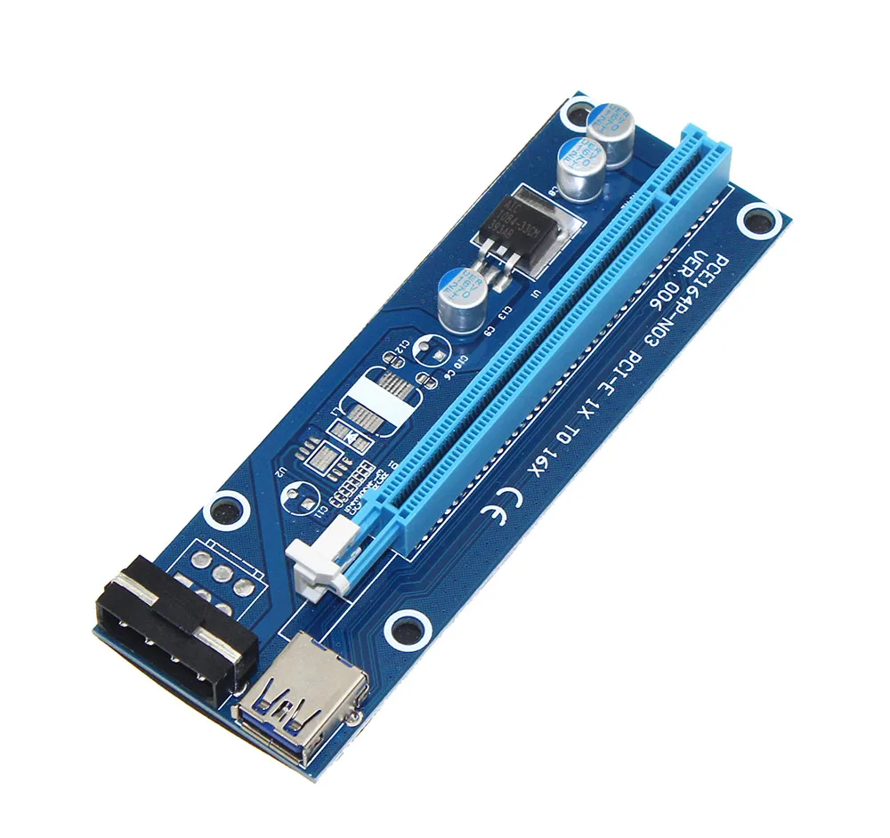 10 упаковок VER 006 Pci e расширитель Express Riser Card 1x до 16x60 см Usb 3 0 кабель Sata 4pin Molex Power для Btc
