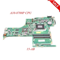nokotion 809408 601 809408 001 laptop motherboard for hp pavilion 15 ab da0x21mb6d0 a10 8700p cpu r7 m360 main board full work