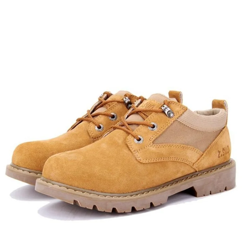 Новинка мужские ботинки замшевая обувь Мужские Модные дышащие рабочие Zapatos