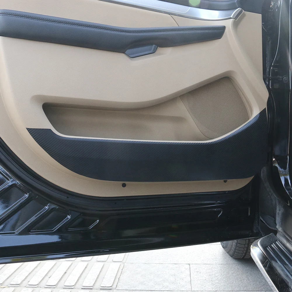 JHO двери анти-ногами пленки наклейки для- Ford Explorer Тонкий углеродного волокна Защитная крышка автомобиля аксессуары для укладки