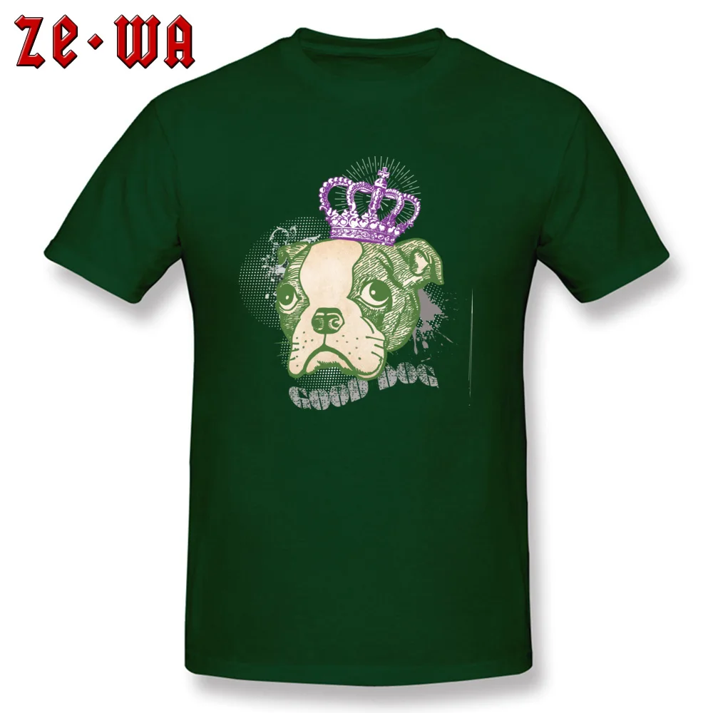 Футболка с надписью Good Dog Мужская футболка в винтажном стиле принтом King Pug On Guys