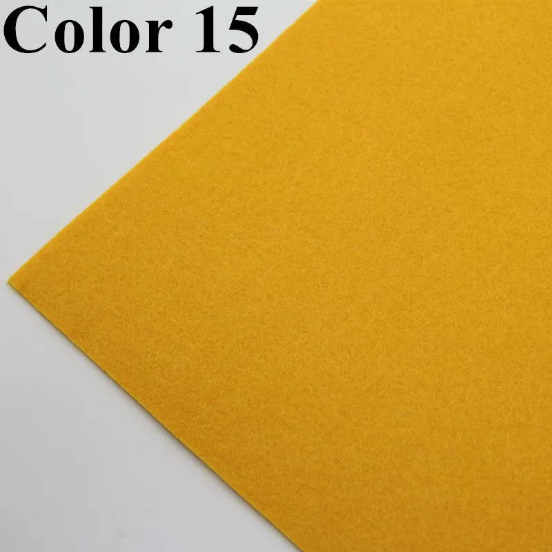 C15 2 мм Толщина 20X30 см фетровая Полиэстеровая ткань Nonwoven Цветы Ткань гирлянды мульти Цвет для Швейное Ремесло «сделай сам» ремесленных Декор - Цвет: C15