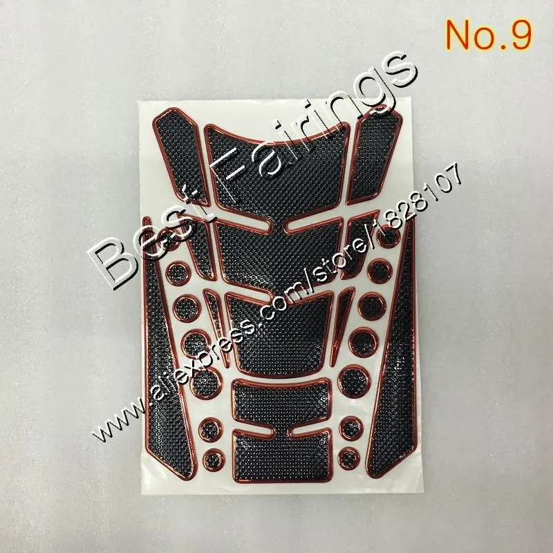 3D углеродного волокна Танк Pad протектор для YAMAHA YZF600R 1996 1997 1998 1999 2000 YZF 600R 2002 2003 2004 2007 GP Бензобак Стикеры - Цвет: No.9