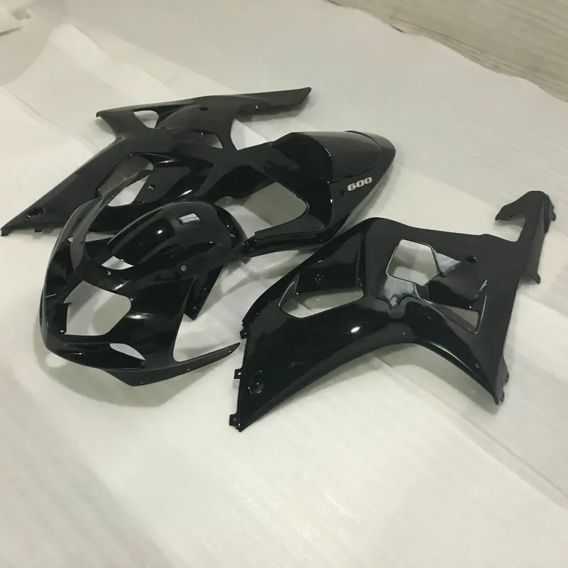 Набор обтекателей для GSXR600 750 01 02 03 GSXR 600 GSXR750 K1 2003 2001 2002 глянцевый черный ABS