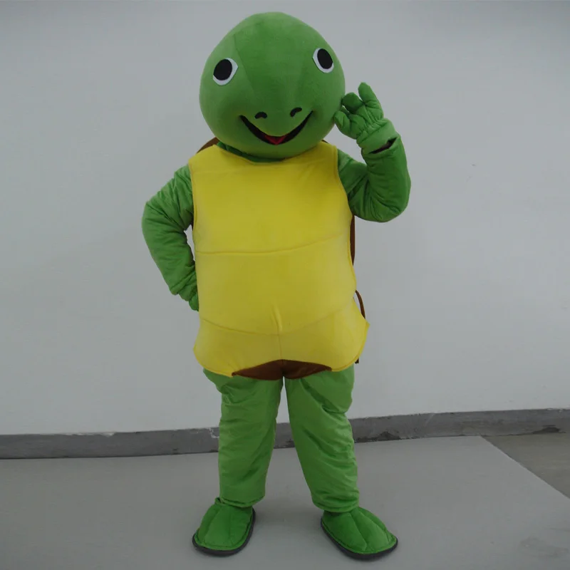 

Vivid Green Turtle Chelonian Tortoise Chinemys Mascot Costume mascot cartoon character costume mascotte adulte Fancy party Dress