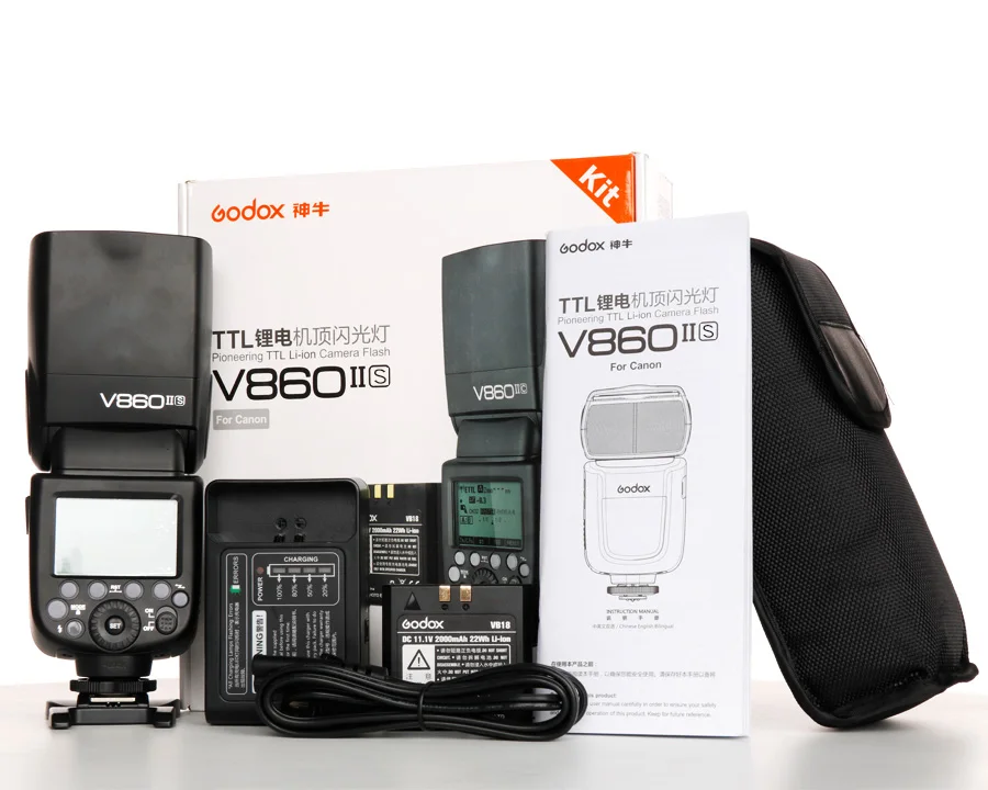Godox V860II-S V860II-C 860II-N V860II-F V860II-O GN60 ttl HSS литий-ионная батарея Speedlite вспышка для sony Nikon Canon Olympus Fuji