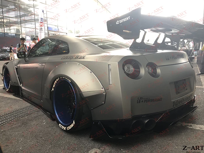 Z-ART широкий Кузов Набор для Ниссан GTR фунтов mk2 gen 2 тела комплект для GTR R35 ремонт комплект расширителей колесных арок авиапочтой