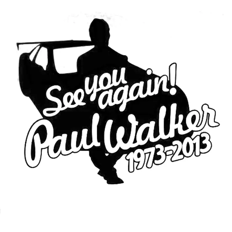 Стикер для автомобиля Paul Walker 14 5 см * 11 переводка ноутбука декорация украшение