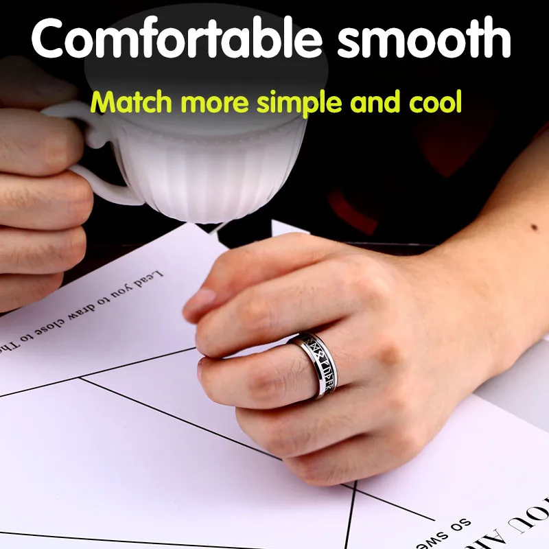 Мужское винтажное кольцо BEIER из нержавеющей стали