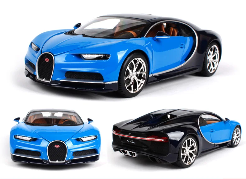 Maisto Bburago 1:18 Bugatti Chiron металлическая литая модель автомобиля для детей рождественские подарки коллекция игрушек