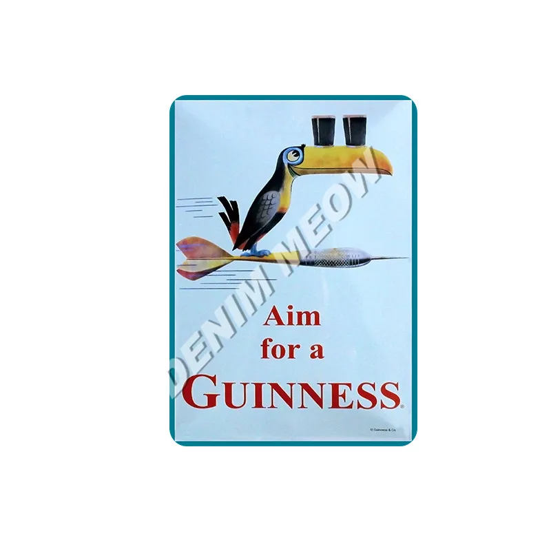 16 My goodth My Guinness металлические жестяные знаки темное пиво винтажная живопись плакат паб казино бар украшения потертый шик домашний декор WY56 - Цвет: 16