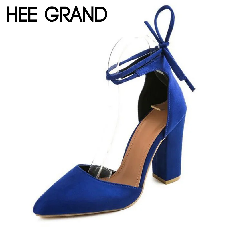 HEE GRAND/2019 г. Новая женская летняя обувь на толстом каблуке модные женские туфли