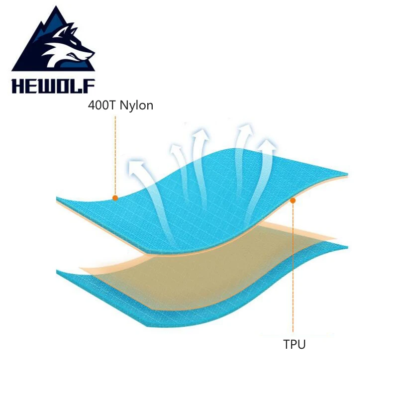 HEWOLF Outdoor Inflatable Cushion Air Mattress Portable Ultralight Bed Moistureproof Camping Mat With Pillow Sleeping Pad | Спорт и