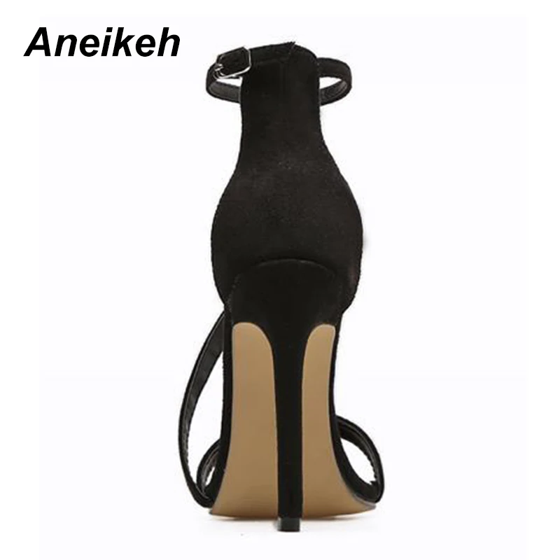 Aneikeh/Новые летние женские сандалии в римском стиле с открытым носком на шпильках