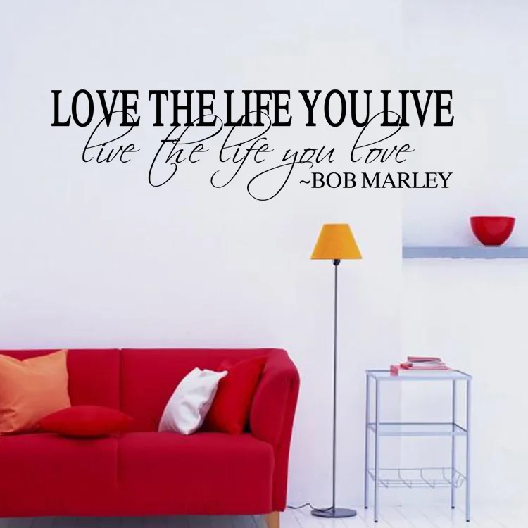 Любовника слова Английские Пословицы Дискурса Стены Наклейки Жизнь Спальня