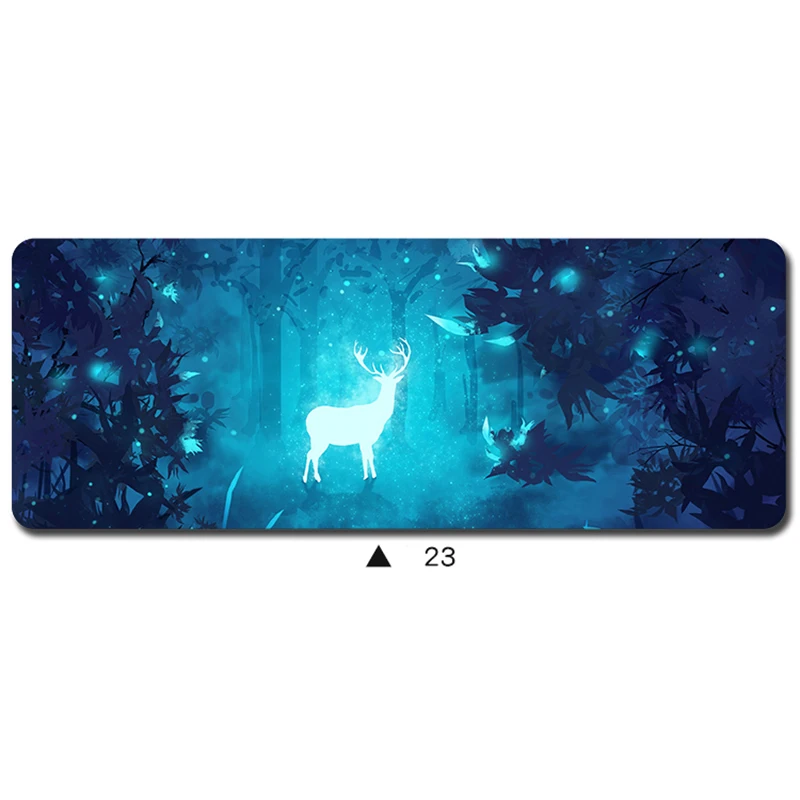 

deer mouse pad gamer Mass pattern 90x40cm notbook mouse mat gaming mousepad HD print pad mouse PC desk padmouse mats