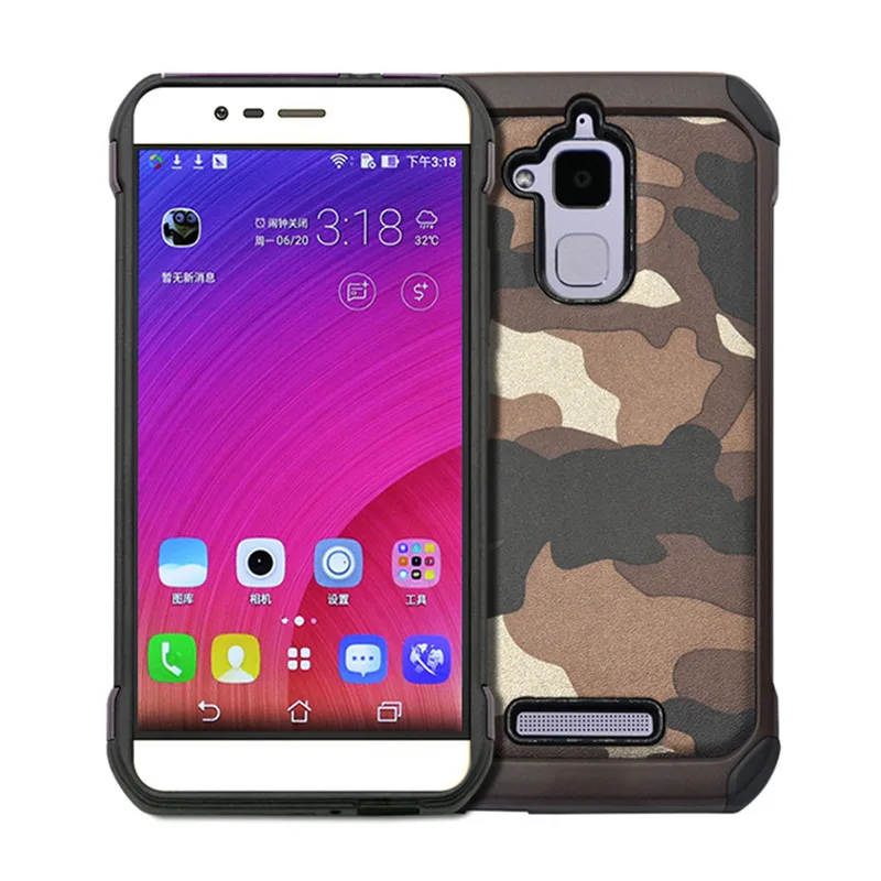 Brown NTSPACE для Asus ZenFone 3 ZE550KL ZE520KL ZC520TL Камуфляжный защитный противоударный чехол Для Zenfone ZD551KL ZB501KL защитный чехол - Цвет: Brown