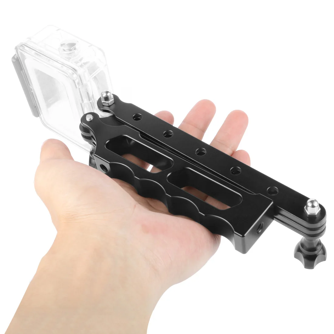 CNC селфи палка шлем расширение складной кронштейн тактическая ручка для Gopro Osmo Action для XIAOMI YI eken Action camera
