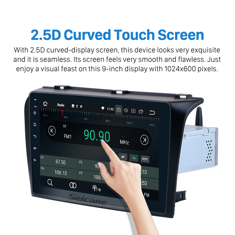 Seicane Android 9 0 HD &quotgps Автомагнитола для Mazda 3 2004 2005 2006 2007 2008 2009 сенсорный
