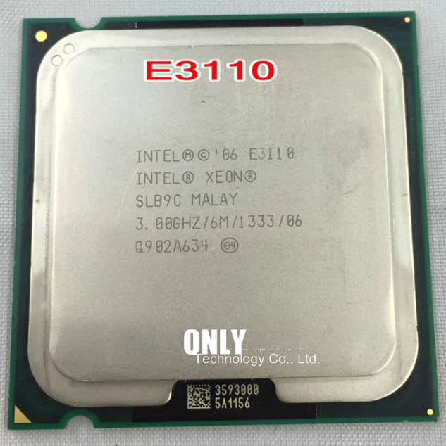 Для процессора Intel Xeon E3110 SLB9C EO (3 0 ГГц/6 МБ/1333 ГГц) Socket 775 Бесплатная доставка EO|cpu