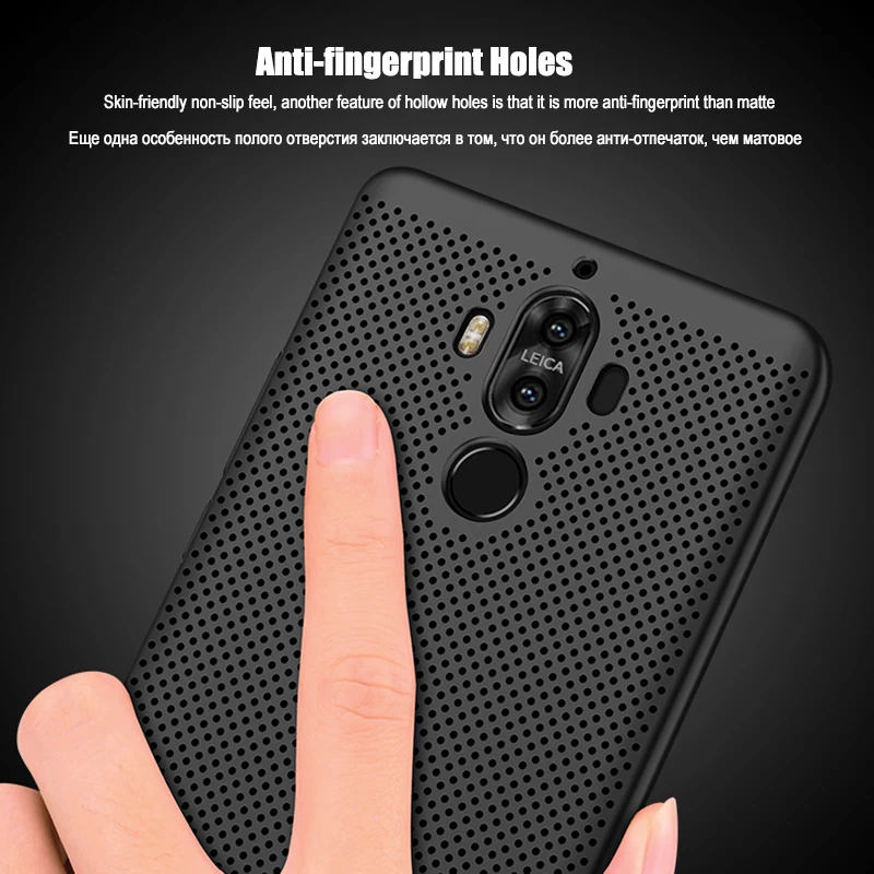 For Huawei Mate 9 10 20 Pro Case Luxury Heat Dissipation Hard Back Cover Honor 8 V9 V10 Lite Slim Funda | Мобильные телефоны и