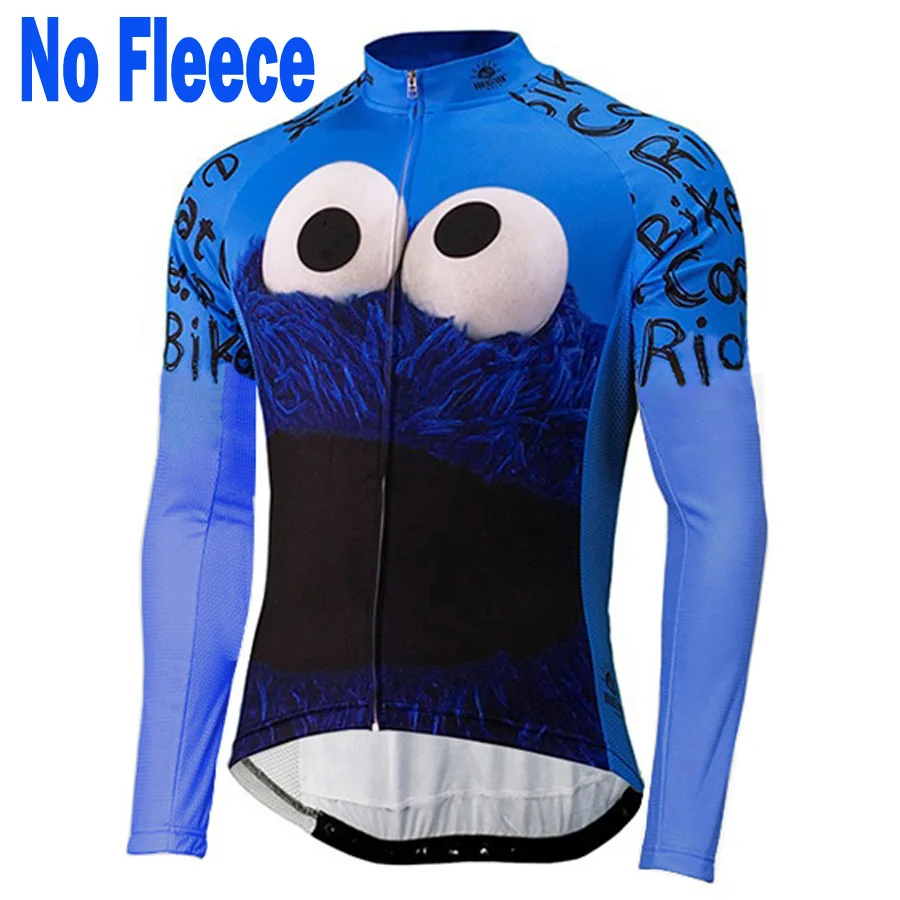 Новинка 2017 Мужская велосипедная кофта с длинным рукавом зимняя флисовая и без