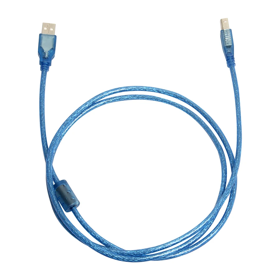 Кабель Geeetech USB V2.0 1 5 м Type A папа B для 3D принтера синий|for 3d printer|male malemale to male |
