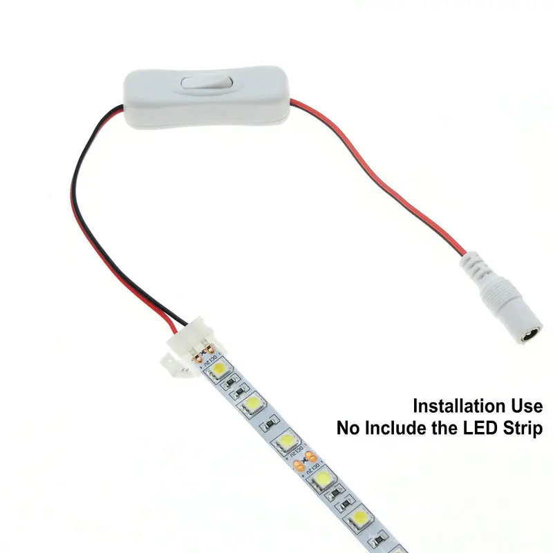 Разъем постоянного тока на 2 контакта 8 мм/10 мм для одноцветной светодиодной