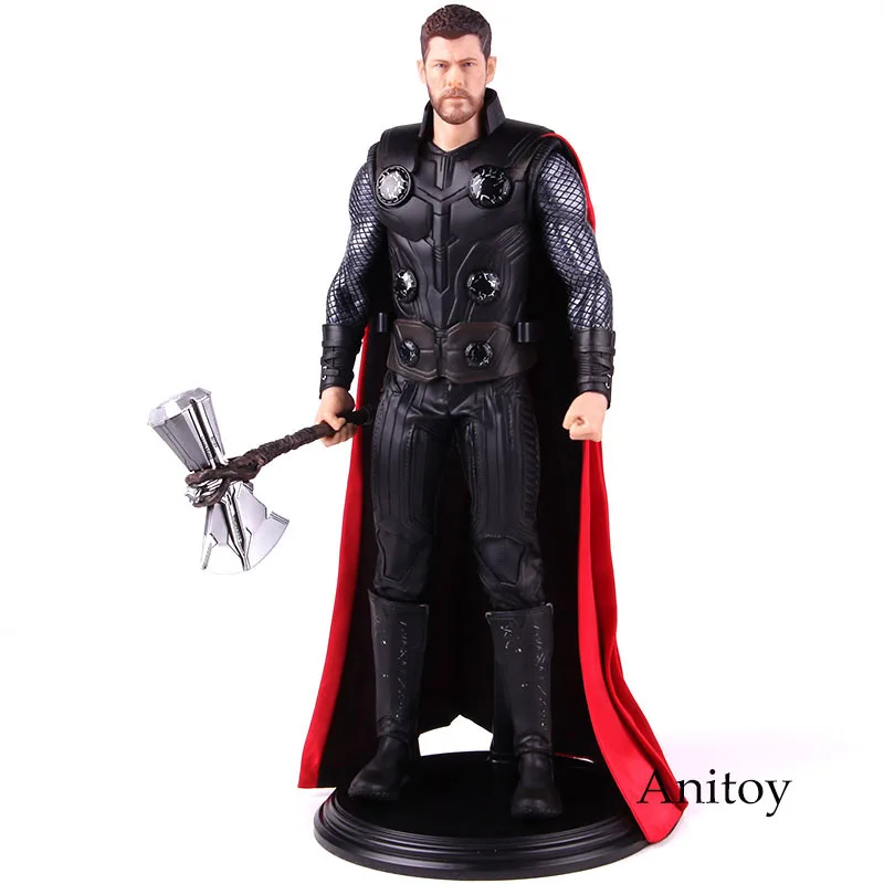 С принтами "Marvel", "Мстители" Бесконечная война Тор с громобой фигурку 1/6th весы ПВХ, Коллекционная модель, игрушка 30 см