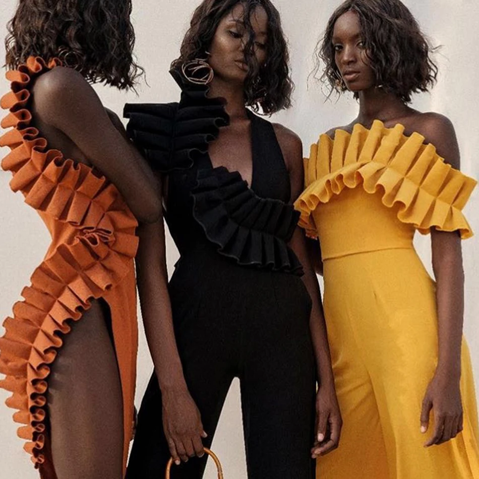 2019 летнее женское Бандажное платье Vestidos оранжевая Майка сексуальное без рукавов