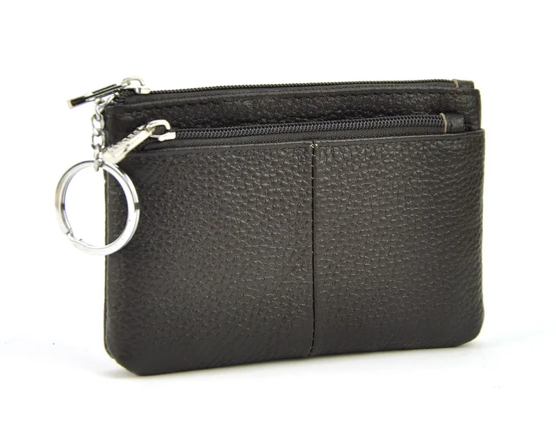 Мужской и Женский кошелек из натуральной кожи мини для монет мульти карман на