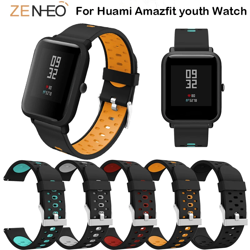 20 мм силиконовый ремешок для часов Huami Amazfit Bip Youth Samsung Gear S2/gear спортивный браслет
