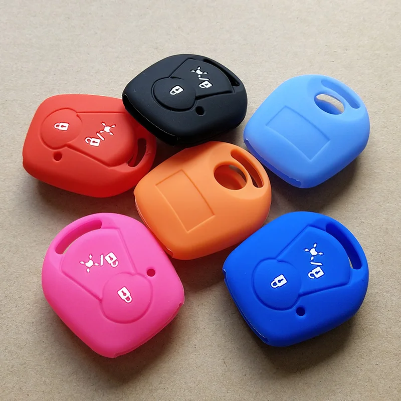 Silicone Rubber Key fob case Cover SHELL set skin for SSANGYONG ACTYON KYRON REXTON 2 two buttons remote keyless protected | Автомобили и