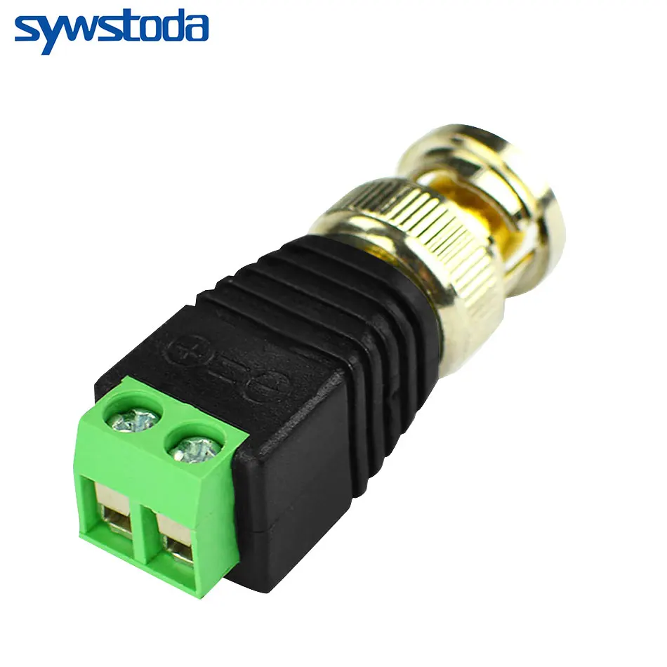 Разъем BNC Video Balun переходник Mini Coax CAT5 для камеры видеонаблюдения аксессуары систем