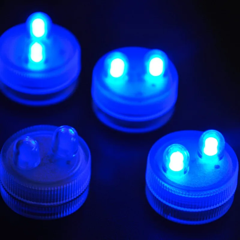 100pcs/Lot DHL FREE SHIPPING FACTORY SUPPLIRE SUPER Bright WHITE DUBLE LED Submersible event party supplies fairy lightsight