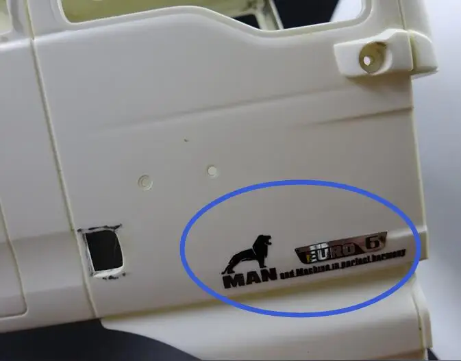 Наклейки с логотипом EURO 6 MAN tgx tga tgs наклейки на 1/14 шкалы зеркальные для трейлера TGX