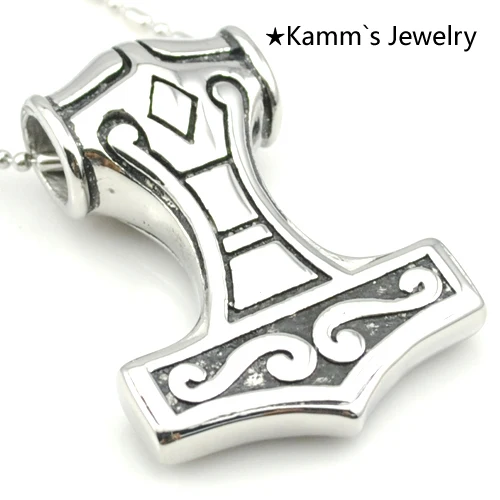 Модные Thors молоток Кельтский Узел миф Mjolnir кулон из нержавеющей стали с цепочкой