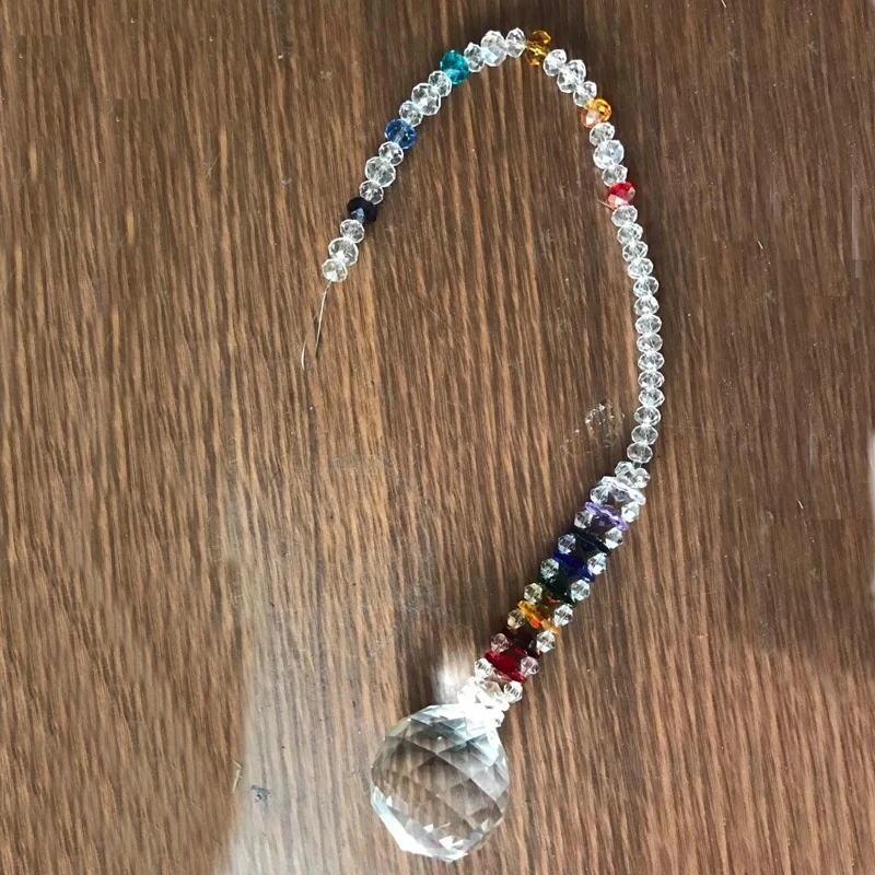 1 шт. Радужное Хрустальное стекло шар для Ловца солнца подвесные кристаллы люстры