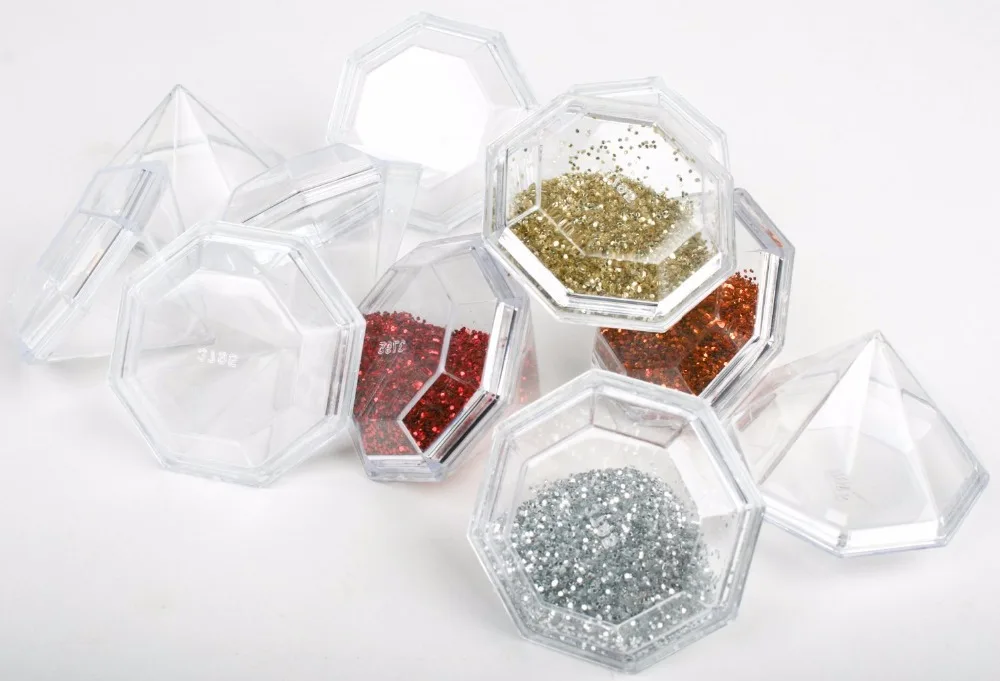 

Package of 12 Clear Acrylic Diamond Shaped Favor Boxes Boxes Open For Wedding & Bridal Shower Favors(small size)