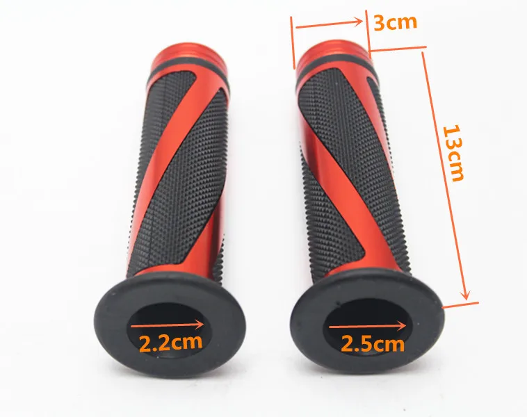 1 pair Universal 7/8'' inch 22mm motobike moto BAR END WEIGHT motorcycle Aluminium Grip handlebar Rubber BIKE GEL HAND grips |