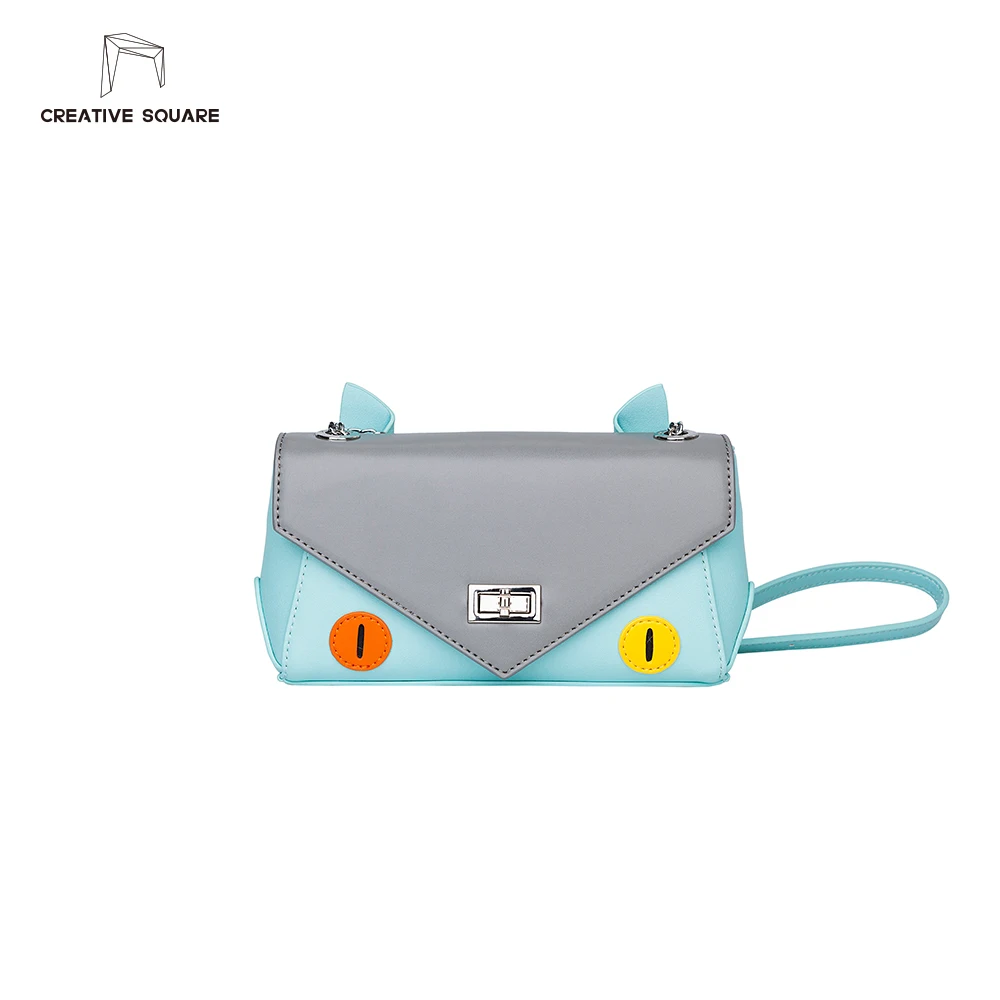 Creative Square luxury brand high quality original design young girl's shoulder bags with chain small cute PU leather handbag | Багаж и