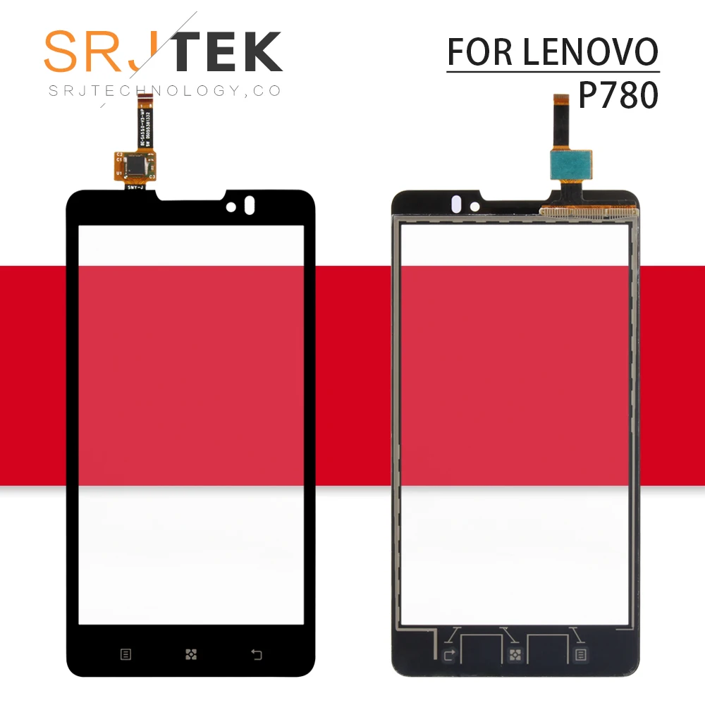 Srjtek экран для Lenovo P780 сенсорное стекло дигитайзер сенсор передняя линза 100%