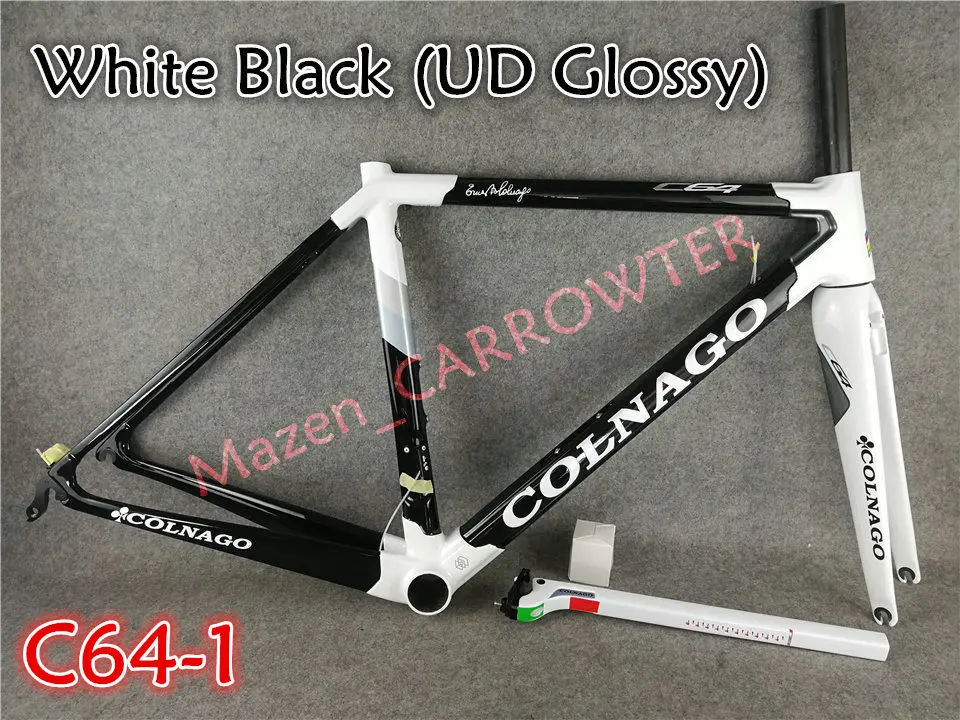 Новое поступление T1100 UD матовый-глянцевый черный красный Colnago C64 карбоновая рама для дорожного велосипеда с 52 см 6 цветов на выбор